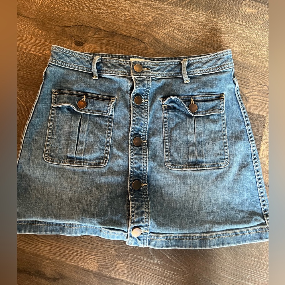 Button-Front Denim Skirt by Hinge‎ size 8